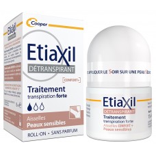 ETIAXIL CONFORT PLUS дезодорант-антиперспірант від потовиділення для чутливої шкіри, без спирту 15мл